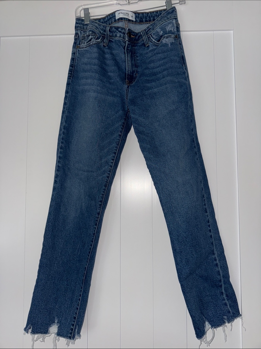 Just Black Women's Straight Leg Jeans - Dark Blue Wash